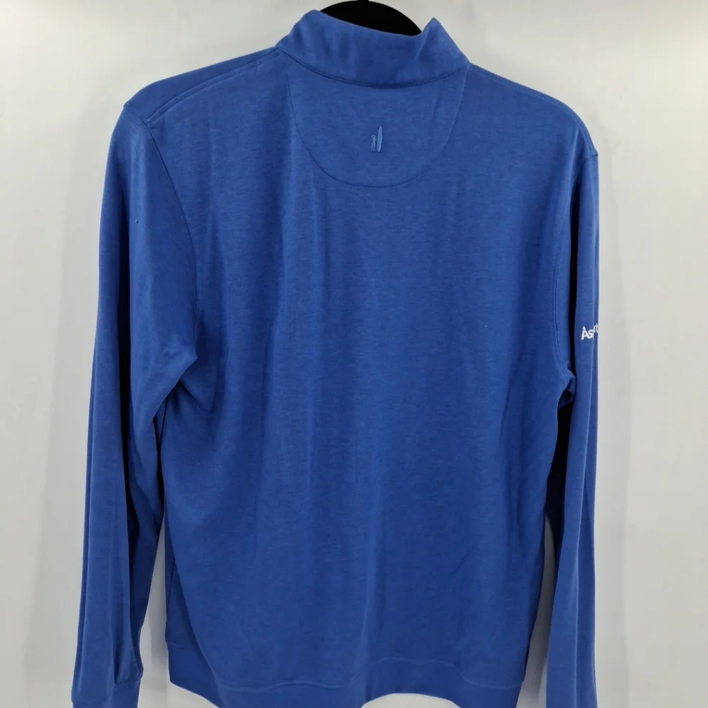 Johnnie-O Mens Large‎ Blue Quarter Zip Pullover Sweater